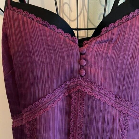 Alice plus Olivia Genevieve Spaghetti Strap Dress Boysnberry size 8 - Picture 5 of 13